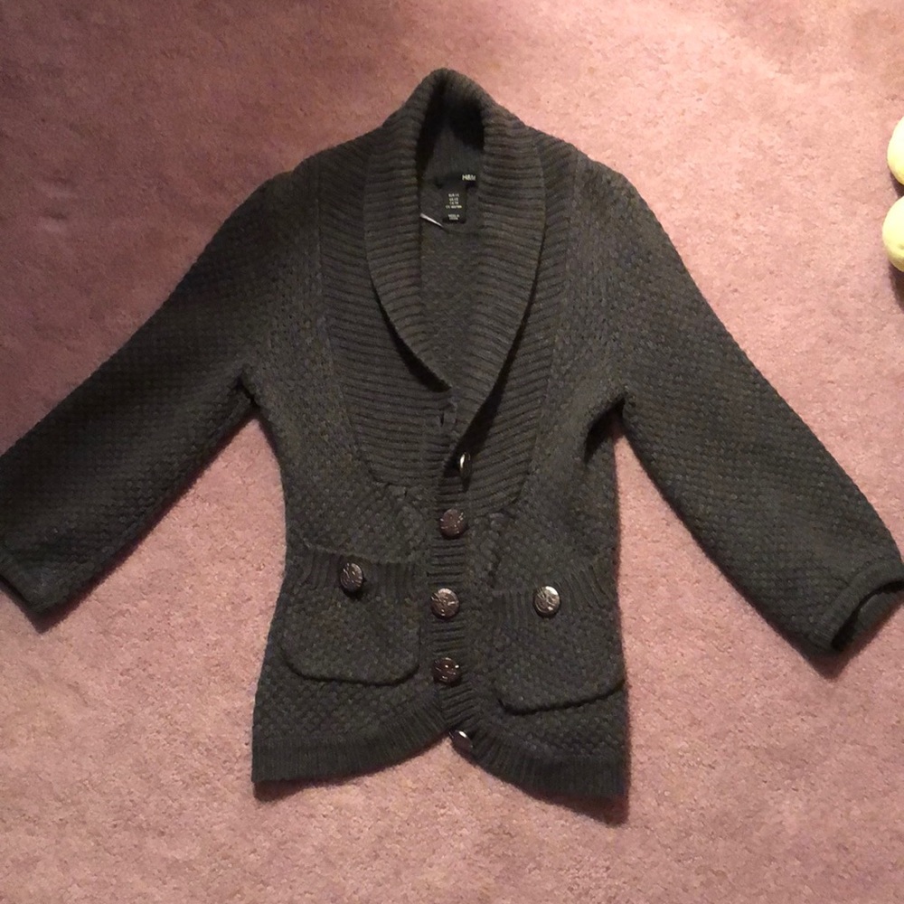 Dark gray cardigan
